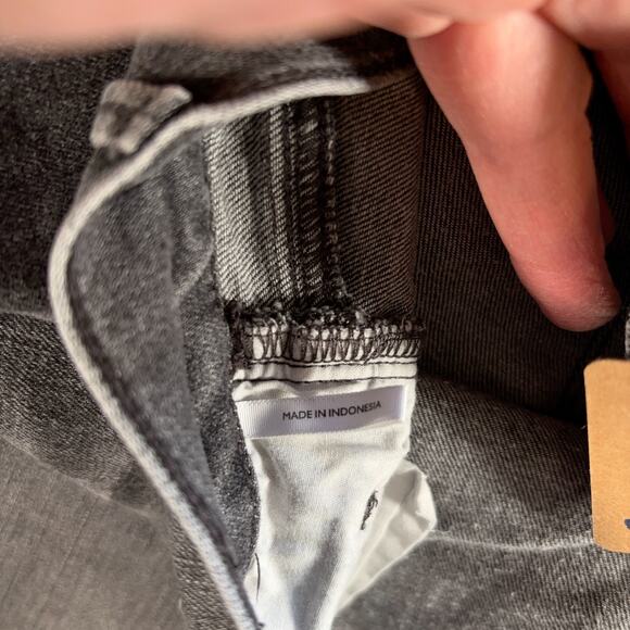 LOFT Modern Skinny Jeans Gray Black Faded Wash Size 30/10 Women’s Stretch Denim - Picture 6 of 9